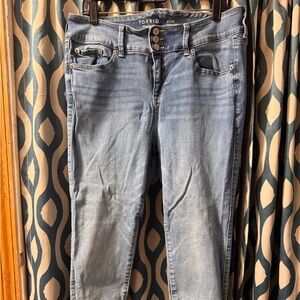 Torrid Blue Skinny Jeans